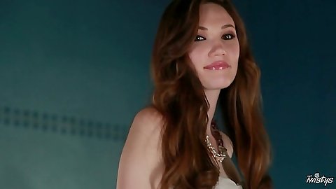 Aria Amor a redhead small tits cute babe