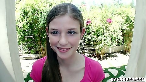 Brunette teen petite girl handjob and suck with Lara Brookes