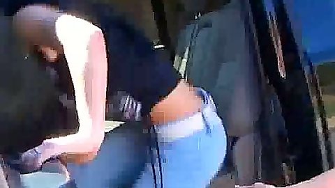 Nice tight ass Rebecca Linares blowjob and fat cock suck