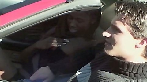 Driving around on the street with Mariah giving head to the driver