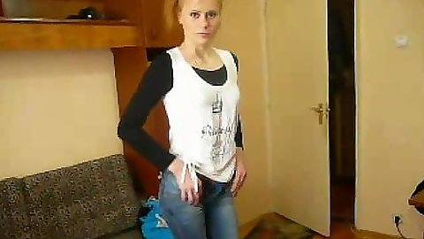 Stripping amateur Danim taking off her bra and panties