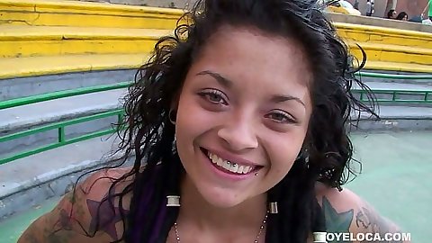 Diana Delgado latina teen is lovely and looking sexy
