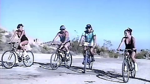 Group biking outdoors in cock sucking athletic whore action Francesca Lé