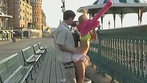 Outdoor public street fuckig with half dressed amateur horny teen
