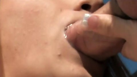 Outdoors close up blowjob and amateur Anita Napper fuck