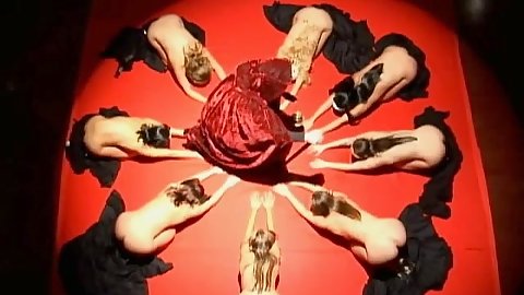Eyes wide shut and this is the real rated R version