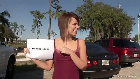 Reality chick going to public toilet to get naked